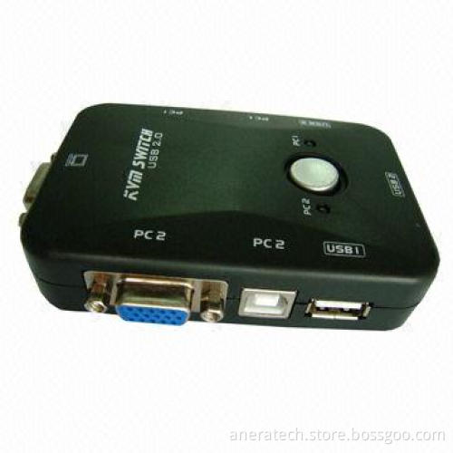 USB KVM Switch, 2 Ports, Manual Switch